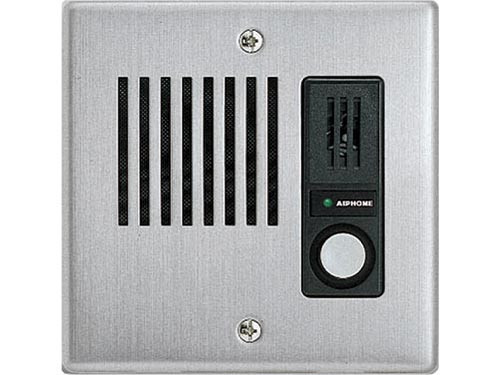 image:Aiphone IE-JA, Flush Mount Door Station, Weather Resistant, Stainless Steel Cover