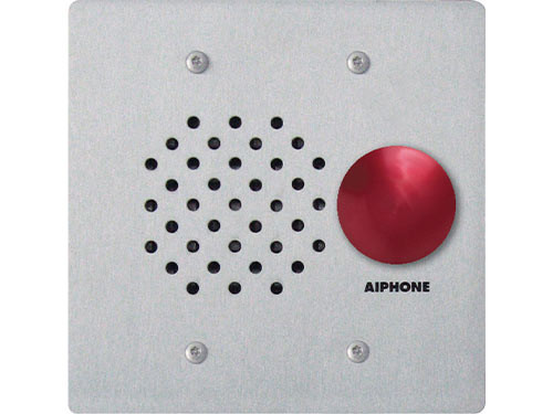 image:Aiphone IE-SSR, 2-Gang Door Station with Red Mushroom Button