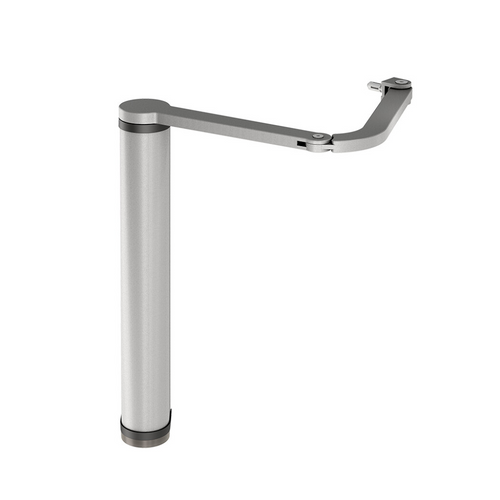 image:Locinox VENUS-A-SILV Motorized Gate Closer for Pedestrian Swing Gates - Articulated Arm - Silver