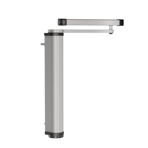 image:Locinox VENUS-S-SILV Motorized Gate Closer for Pedestrian Swing Gates - Sliding Arm - Silver