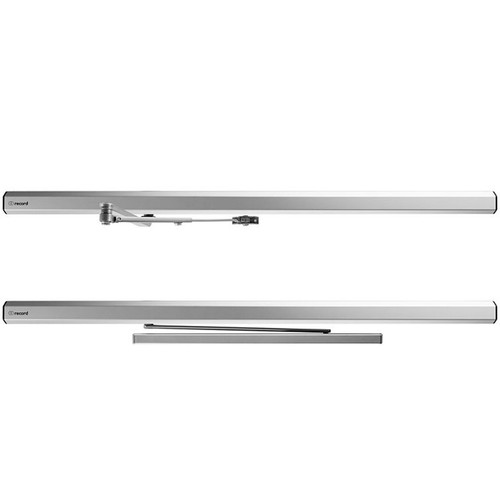 image:Record USA HA7-150, Slim Low Energy Auto Operator with Push and Pull Arms, 689/SP28 Aluminum