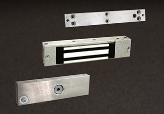 image:Dortronics TJ1107XD Slim Line In-Swing Electromagnetic Maglock – 600 lb Holding Force (1100 Series)