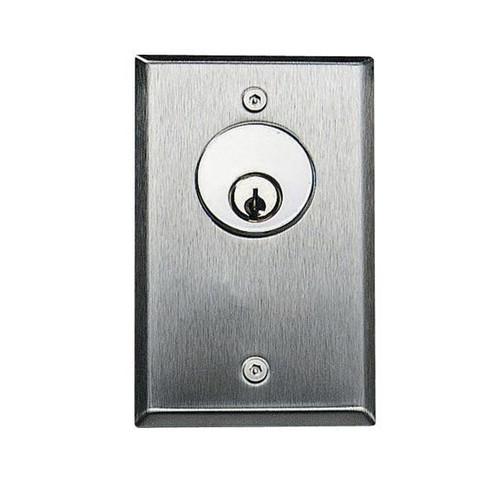 image:Dortronics 5140 Series DPDT Alternate Key Switch, Single Gang, 1 LED