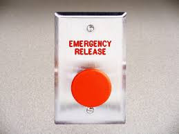 image:Dortronics 5210 Series Pneumatic Red Mushroom Button, "PUSH TO STANDBY"