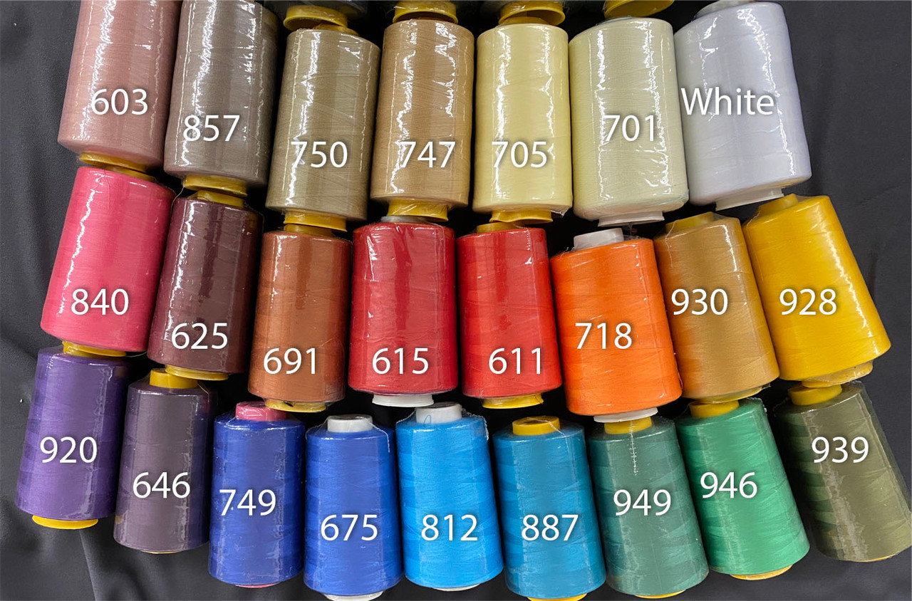 Serger Cone Thread Colors - Gaffney Fabrics