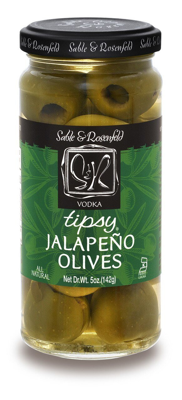 Sable & Rosenfeld All Natural Tipsy Vodka Jalapeno Olives 5 oz / 6