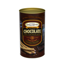 Dolcetto Wafer Roll Cans - Chocolate 12oz Case