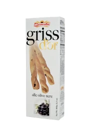 Panealba Griss d’or Breadsticks with Black Olives 3.5 oz / 18 Boxes / 14 sticks per box