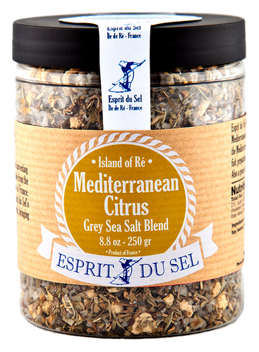 Esprit Du Sel Grey Sea Salt Blend - Mediterranean Citrus 7oz