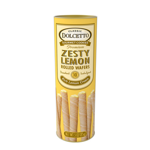 Dolcetto Wafer Rolls - Lemon (Can) 3oz Dolcetto Wafer Rolls - Lemon (Can) 3oz