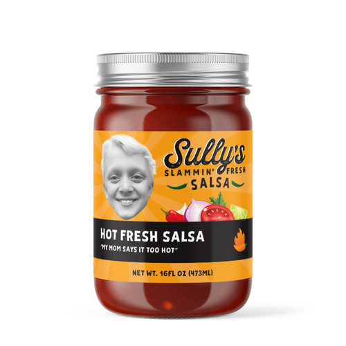 Sully's Slammin' HOT Fresh Salsa 16 Oz