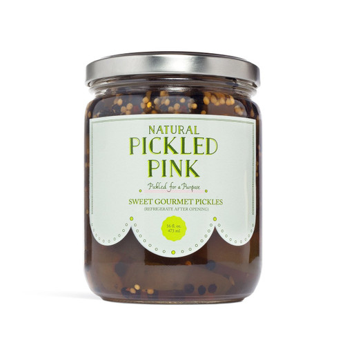 Pickled Pink Sweet Gourmet Pickles 16oz