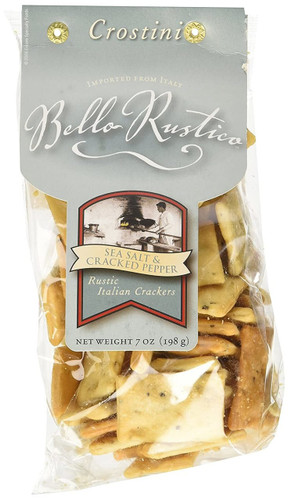 Bello Rustico Sea Salt & Cracked Pepper Crostini 7oz
