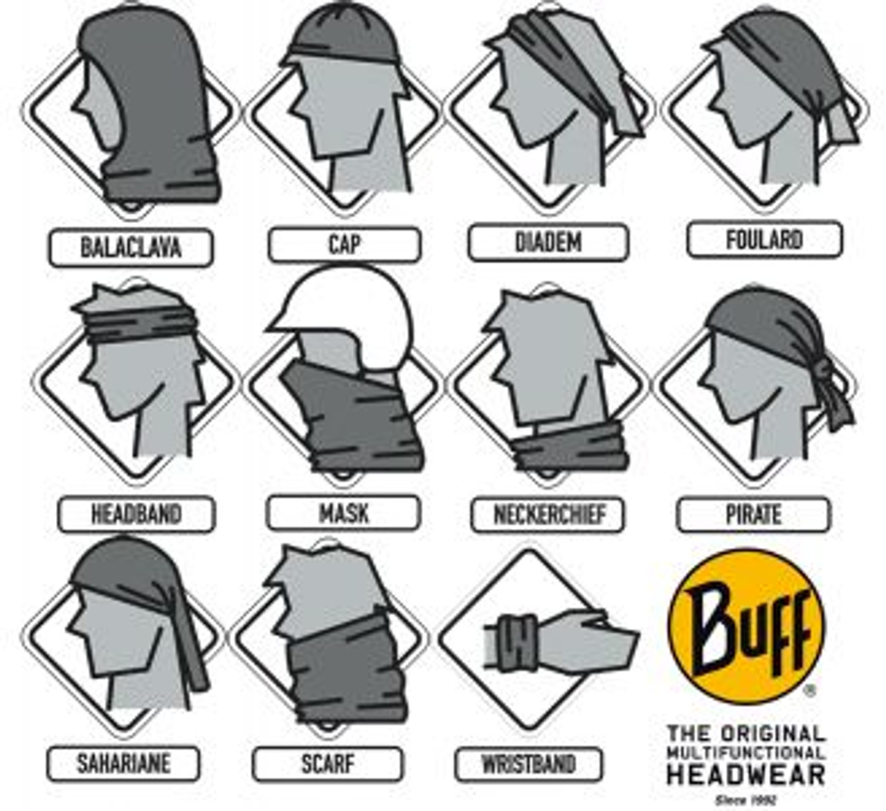 BUFF Original Headwear Black - Bradford Stalker Gun Shop