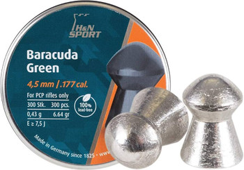 H&N Baracuda Green 177 lead free pellet