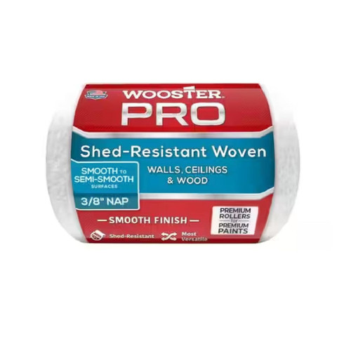 WOOSTER HR274-4 4 in. x 3/8 in. Pro Shed-Resistant Woven Roller Cover