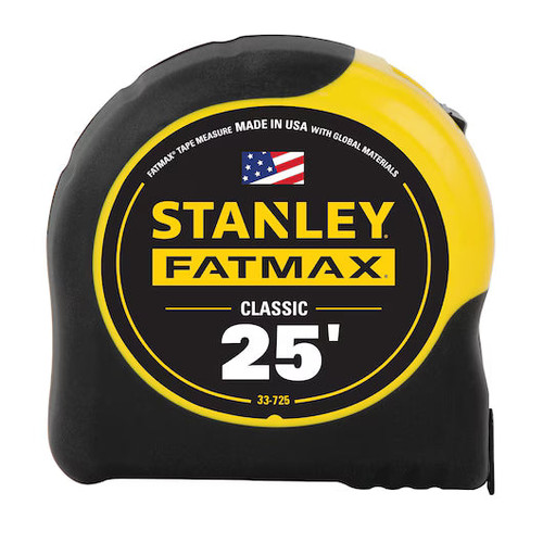 STANLEY 33-725 Fatmax 25 ft. x 1-1/4 in. Classic Tape Measure