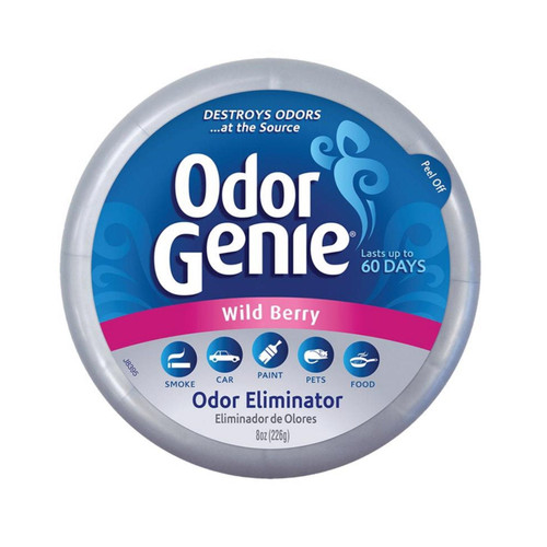 DAMPRID FG69H Odor Genie 8 oz. Odor Eliminator Wild Berry Scent