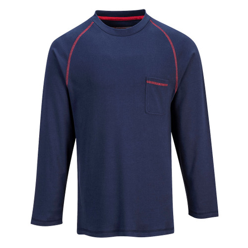 PORTWEST FR01NARL - Bizflame Crew Neck T-Shirt - Navy - L