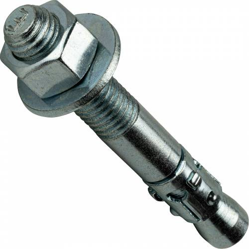 3/4 in. x 8-1/2 in. Wedge Anchors Zinc Plated Steel Qty 10/bx