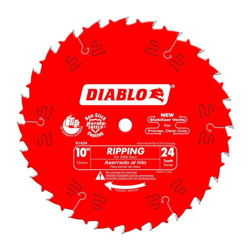 DIABLO D1024X 10 in. x 24-Teeth Ripping Saw Blade for Wood