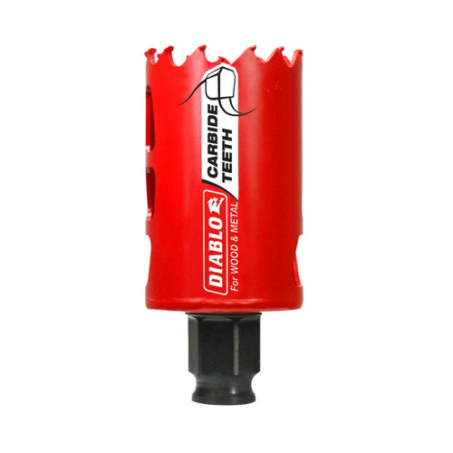 DIABLO DHS1625CT 1-5/8 in. Carbide Teeth Hole Saw for Wood and Metal
