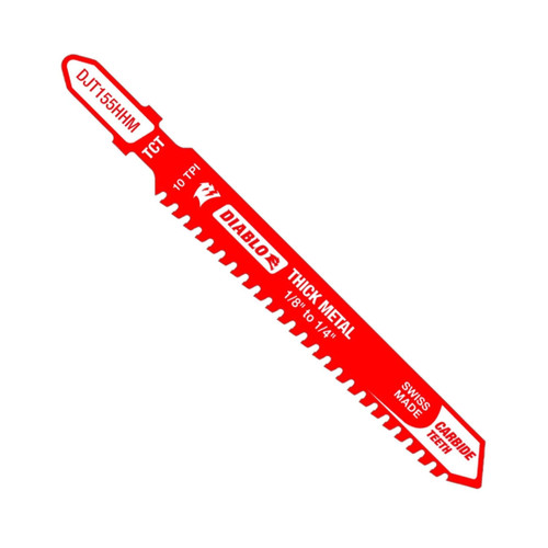 DIABLO DJT155HHM 3-3/5 in. 10TPI Carbide Jig Saw Blade for Thick Metal