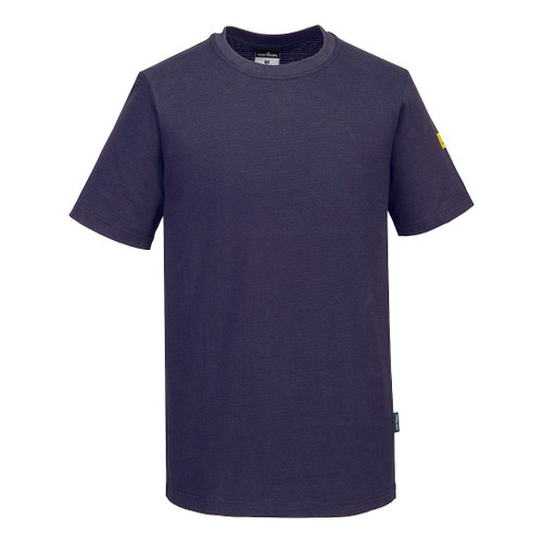 PORTWEST AS20NVRL - Antistatic ESD T-Shirt S/S - Navy - L