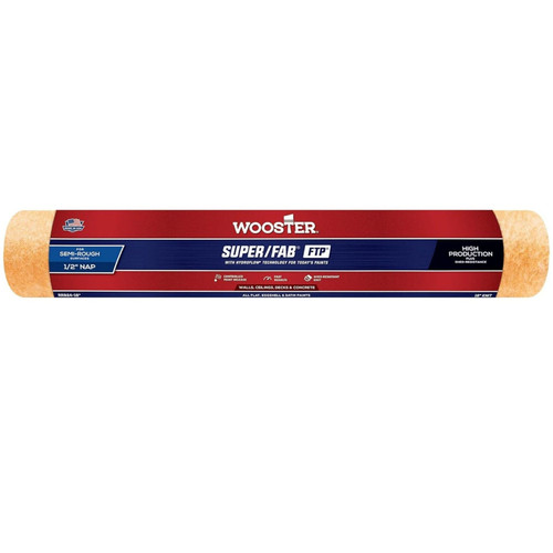 WOOSTER RR924-18 Super/Fab FTP 18 in. x 1/2 in. Golden Yellow Knit Paint Roller Cover