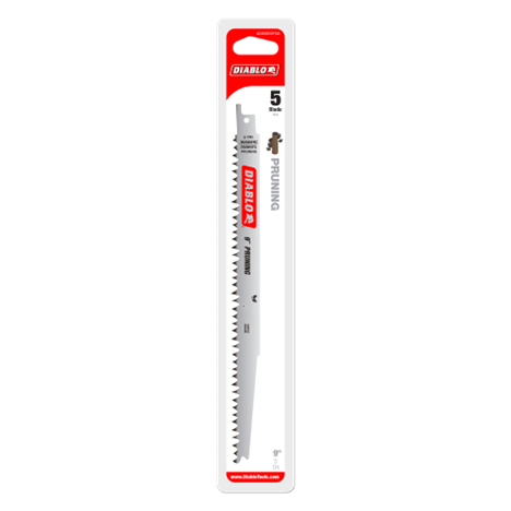 DIABLO DS0905FG5 9 in. 5TPI Fleam Ground Reciprocating Saw Blades for Pruning (5-Pack)