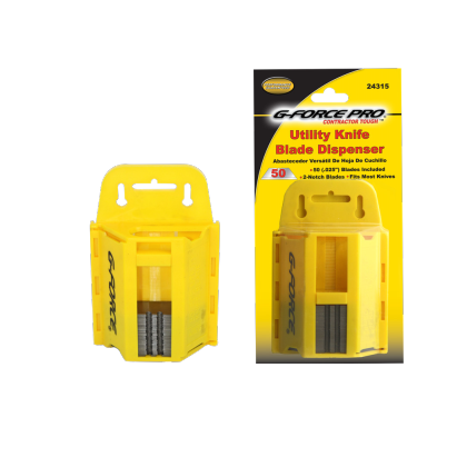 G-FORCE PLASTIC UTILITY KNIFE DISPENSER 24315, 50 Blades