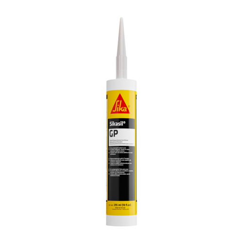 SIKA 432063 Sikasil-GP Clear Acetoxy Silicone Sealant 10 oz. Cartridge