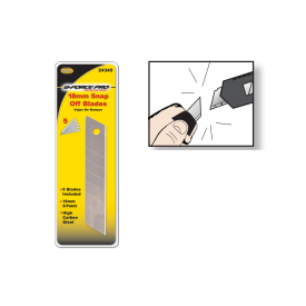 G-FORCE 24340 Replacement 9mm (13 Point) Snap Knife Blades (5-Piece)