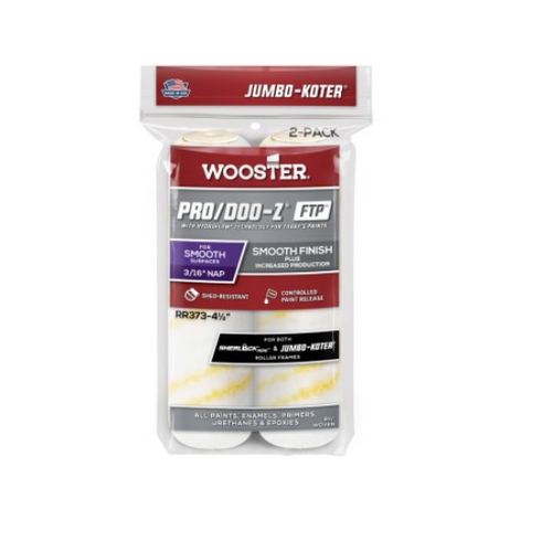 WOOSTER Jumbo-Koter 4-1/2 in. Pro/Doo-Z FTP Roller Cover (2-Pack)