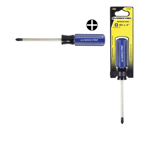 G-FORCE 21432 #3 x 6 in. Phillips Screwdriver