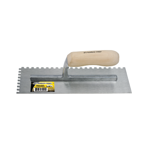 G-Force 1/4 in. Square Notched Trowel 11 in. x 4-1/2 in. Wood Handle