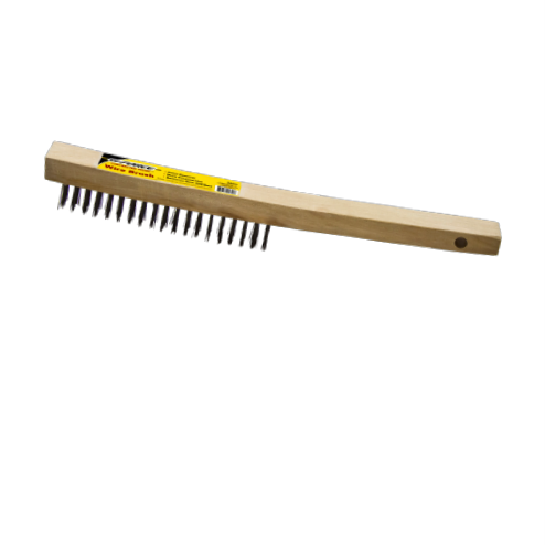 G-FORCE 44452 3 in. x 19 in. Long Wood Handle Steel Wire Brush