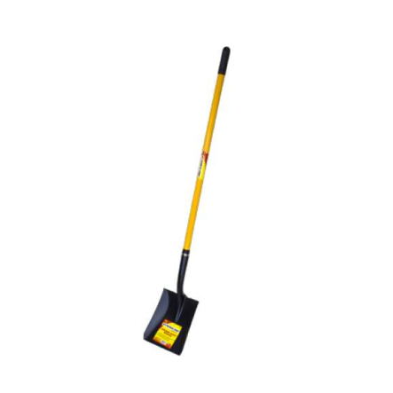 G-FORCE SQUARE POINT SHOVEL 52913 58 in. Fiberglass Handle Rubber Grip