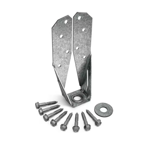 Simpson DTT ZMAX Galvanized Deck Tension Tie for 2x Nominal Lumber with 1-1/2 in. SDS Screws