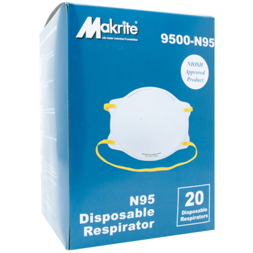 Makrite N95 Disposable Particulate Respirator Masks (20-Pack)