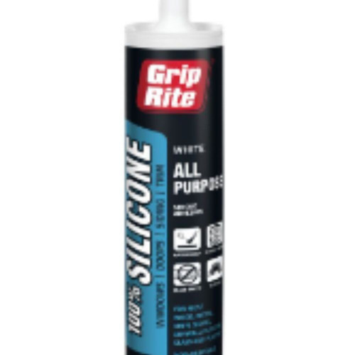 Grip Rite All Purpose Silicone Caulk Clear 10.1 OZ