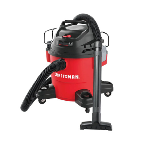 CRAFTSMAN 9 Value Added Accessories 6-Gallon 3.5-HP Corded Wet/Dry Shop Vacuum with Accessories Included