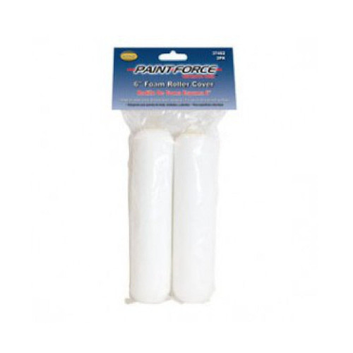 PAINT-FORCE 37462 6 in. x 3/8 in. Nap Foam Roller Refill (2-Pack)