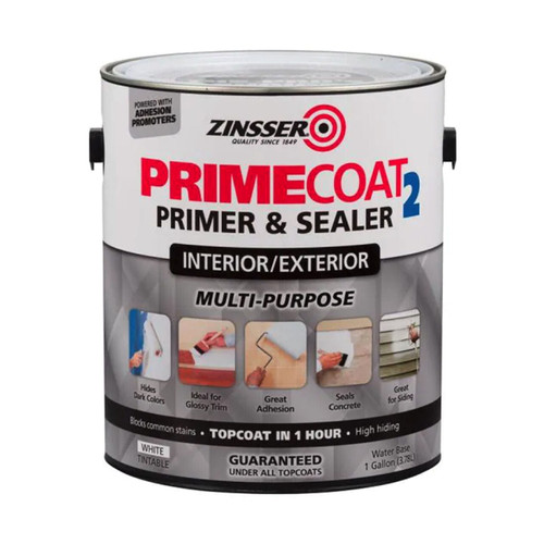 PrimeCoat2 1 gal. Water-Based Interior/Exterior Multi-Purpose Primer & Sealer - Tintable White