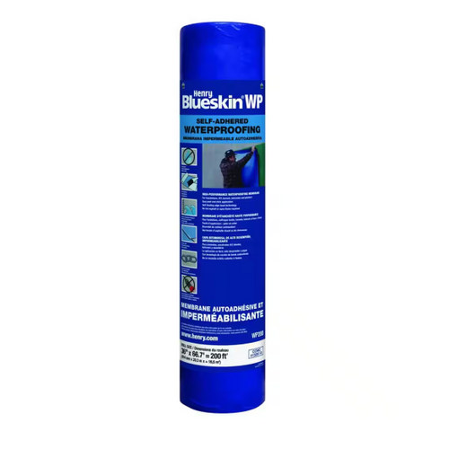 Henry Blueskin WP200 Self-Adhered Waterproofing Membrane 66.7 ft. x 36 in.