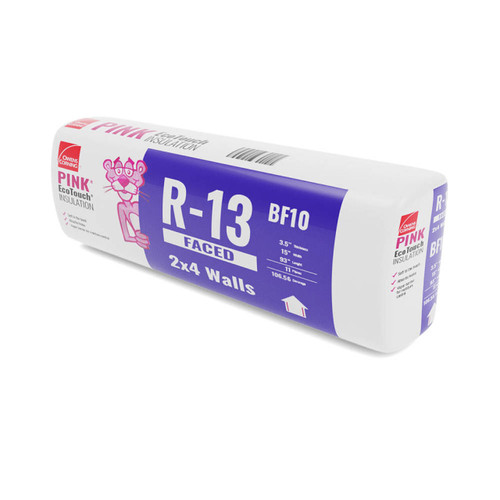 R-13 Kraft Faced Fiberglass Insulation 16 O.C. for 2x4 Wood Studs x 93 in. (126.56 sq. ft.)