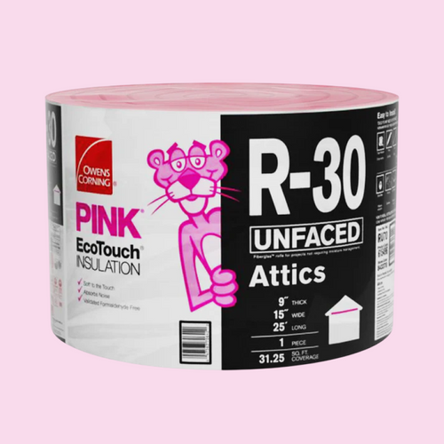 R-30 Unfaced Fiberglass Insulation with Sound Barrier Attics 15 in. x 25 ft. (31.25 sq. ft.)