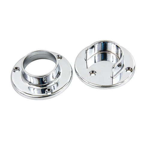 TUFF STUFF TUF69452 1-5/16 in. Heavy-Duty Closet Pole Sockets - Chrome