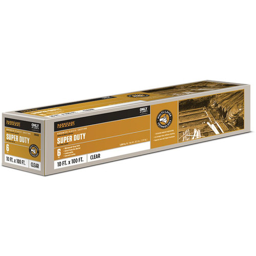 10 ft. x 100 ft. (1000 sq. ft.) 6-mil Plastic Sheeting - Clear
