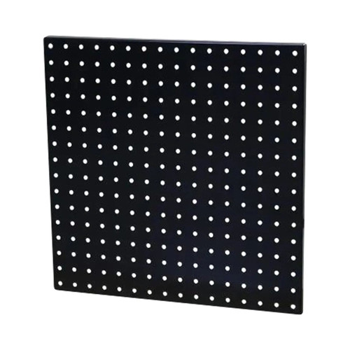 16 in. x 16 in. 60 lb. Heavy-Duty Steel Pegboard - Black (Mounting Hardware Included)